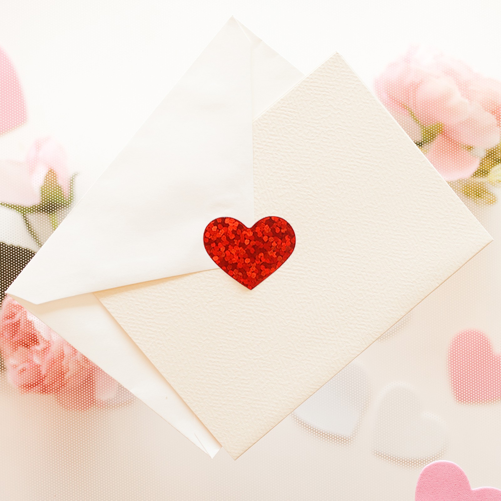 Heart Stickers 0.5 Inch, 10 Sheets Self Adhesive Heart Shaped Sticker Decals