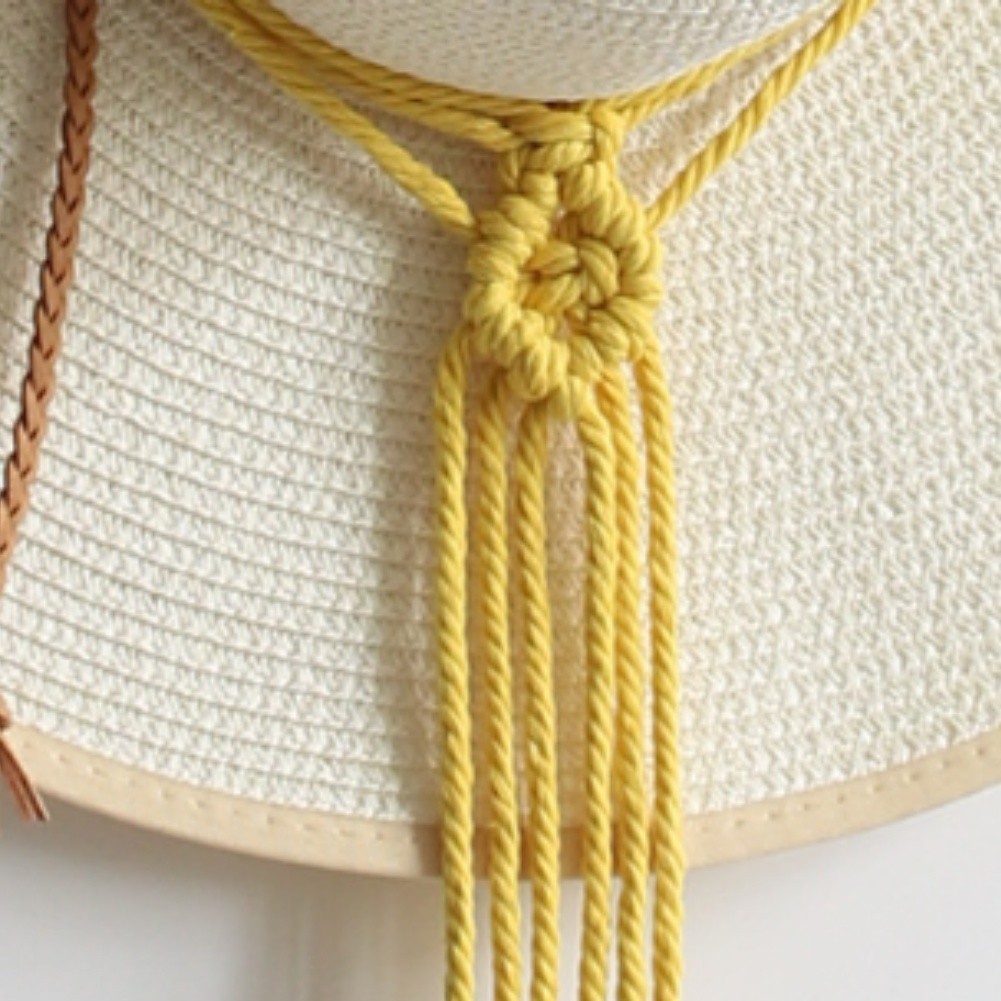 Modern Bohemian Tapestry Wall Hanging Made of Soft Cotton for Hat Organization