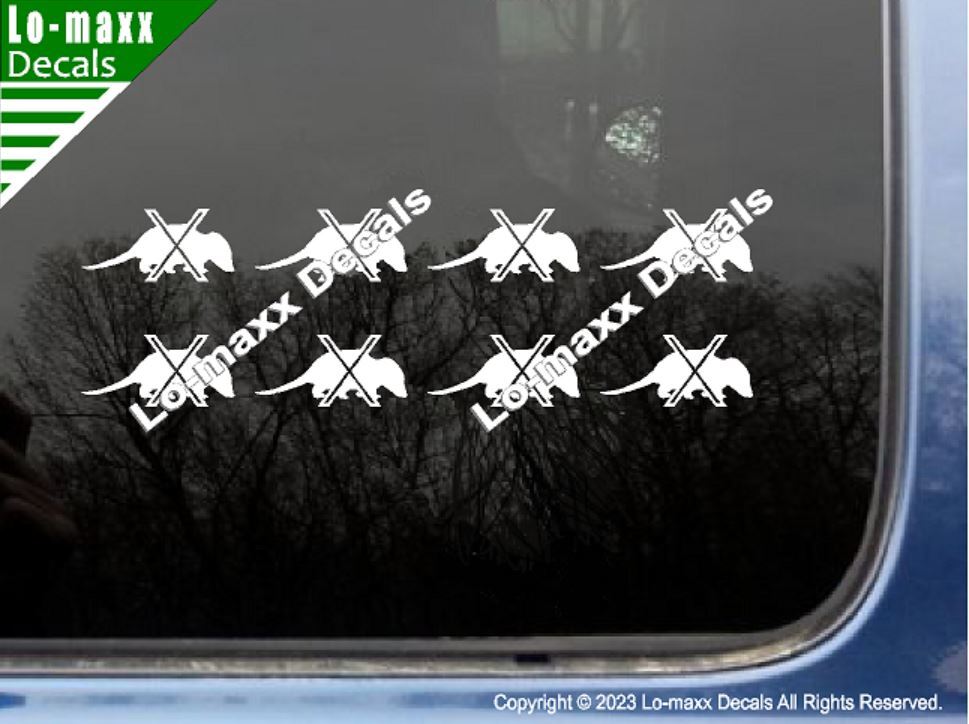 Opossum Kill Markings Tally Car Truck SUV Premium Quality Die Cut Vinyl Decal