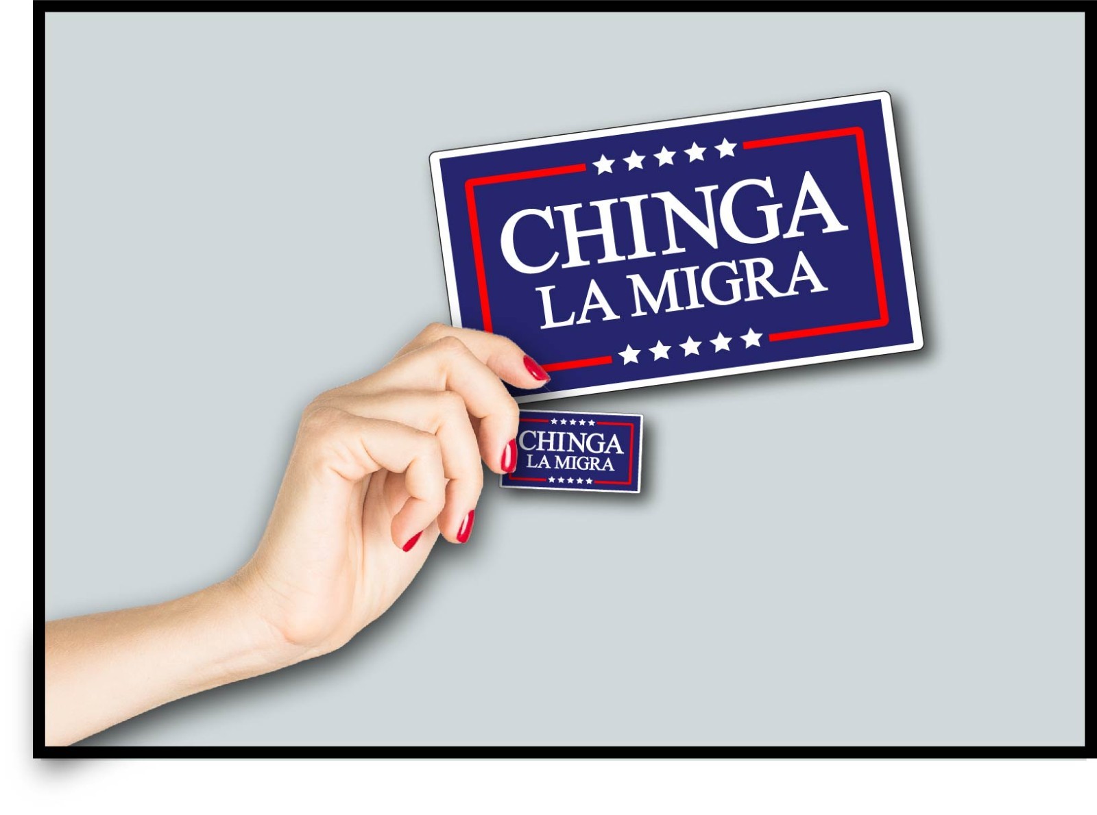 Chinga La Migra Decal Sticker Anti Ice Spanish Mexico No Kings F*** Trump MAGA