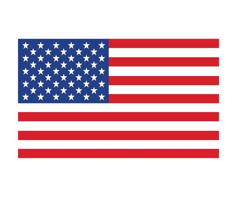 12 PACK! Reflective 3×5 American Flag Stickers, Set of 3" x 5" USA Decals Labels
