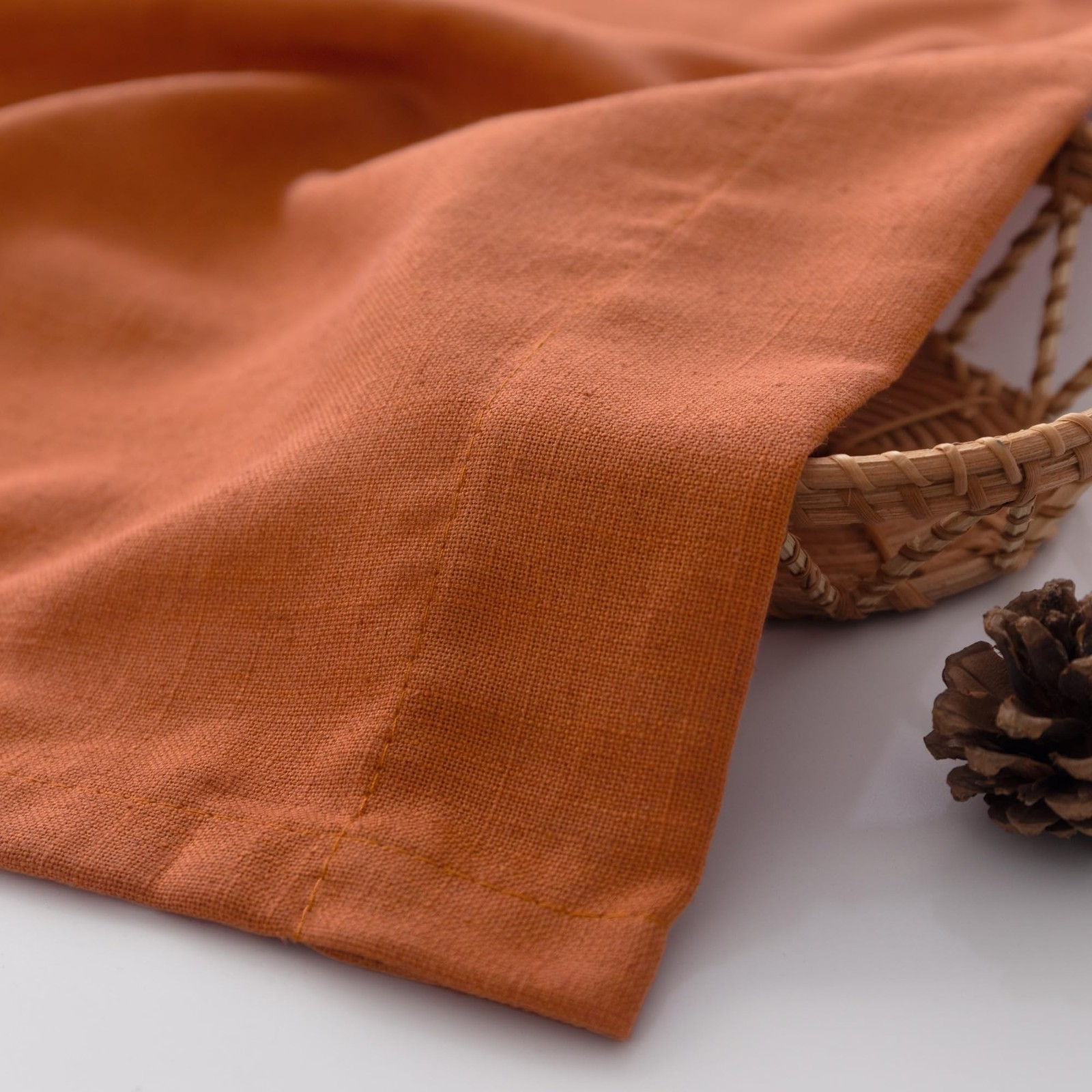 Dusty Burnt Orange Curtains 63 Inch Length for Living Room 2 Panels… Fast Ship