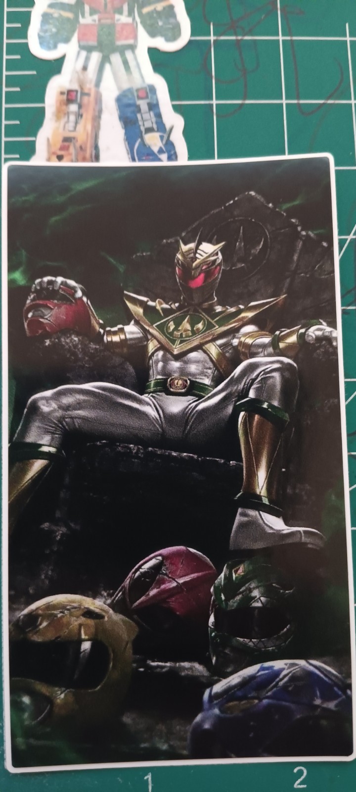 POWER RANGERS: LORD DRAKKON X VYNIL HIGH GLOSS STICKER X 4X3