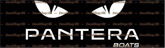 Pantera Boats – Outdoor Sports – Car/SUV/Truck Vinyl Die-Cut Peel N' Stick Decal