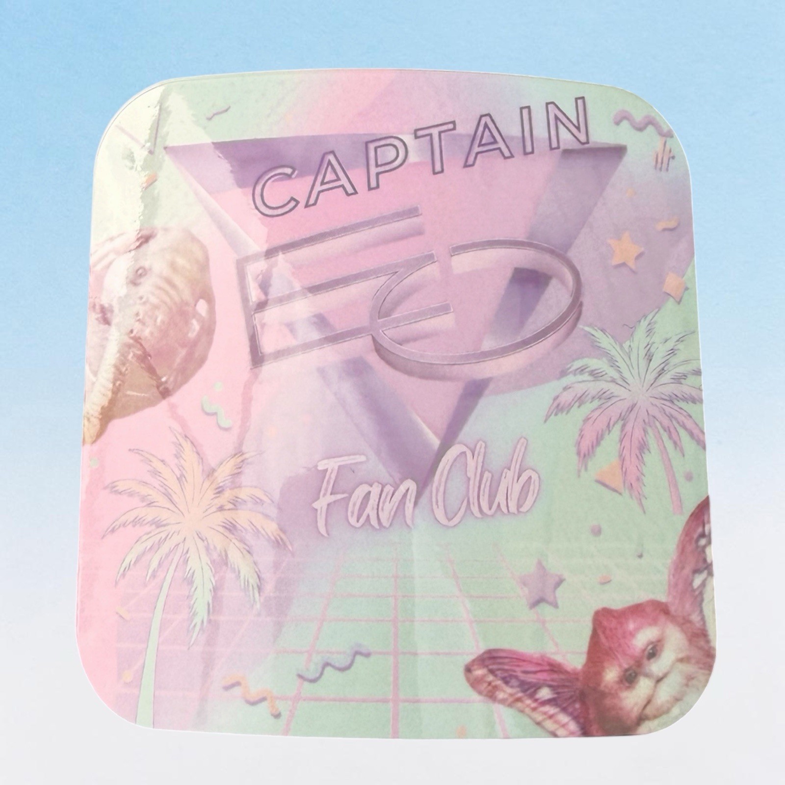 Captain EO Fan Sticker 3 Inch Soft Square Made In Charleston, SC FAST SHIP