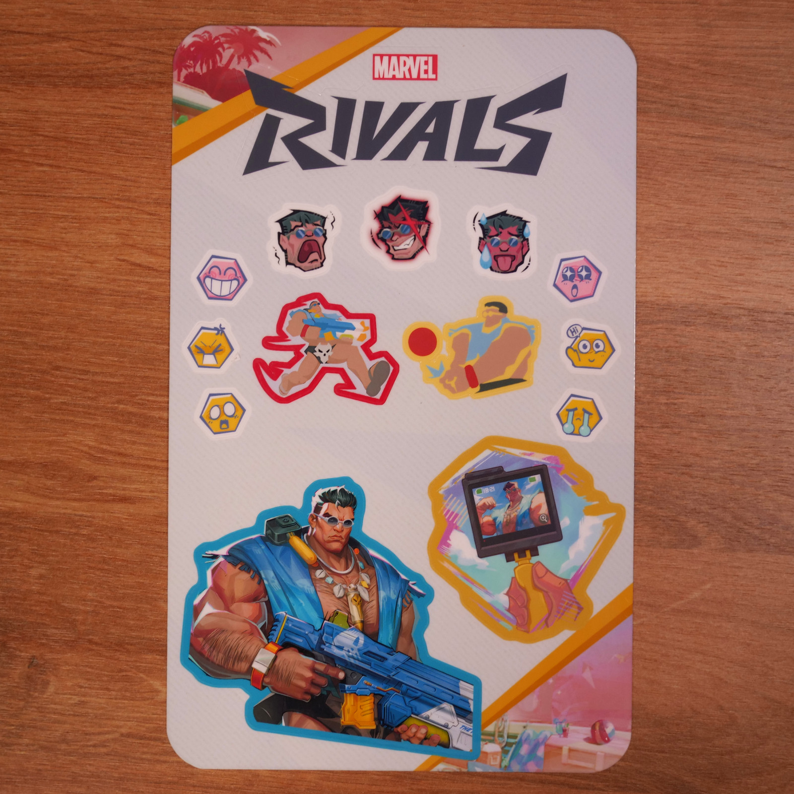 Marvel Rivals Punisher Summer Skin Sticker Sheet