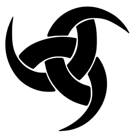 Vinyl Decal, Horns of Odin, Glossy Black, Various Sizes, Indoor/Outdoor