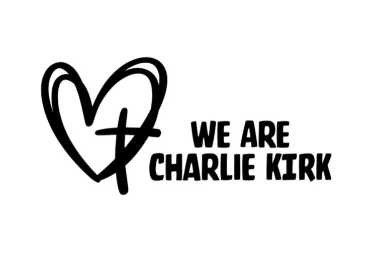 We are Charlie Kirk Vinyl Decal Sticker Cross Heart Love America MAGA