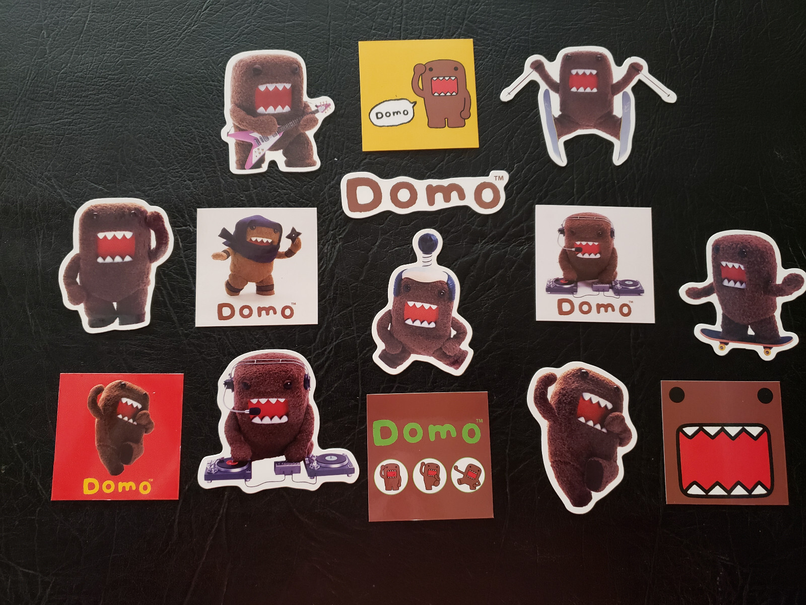 Domo Japanese Anime 24 Different Domo Stickers 14 Magnets & 1 FREE Lanyard