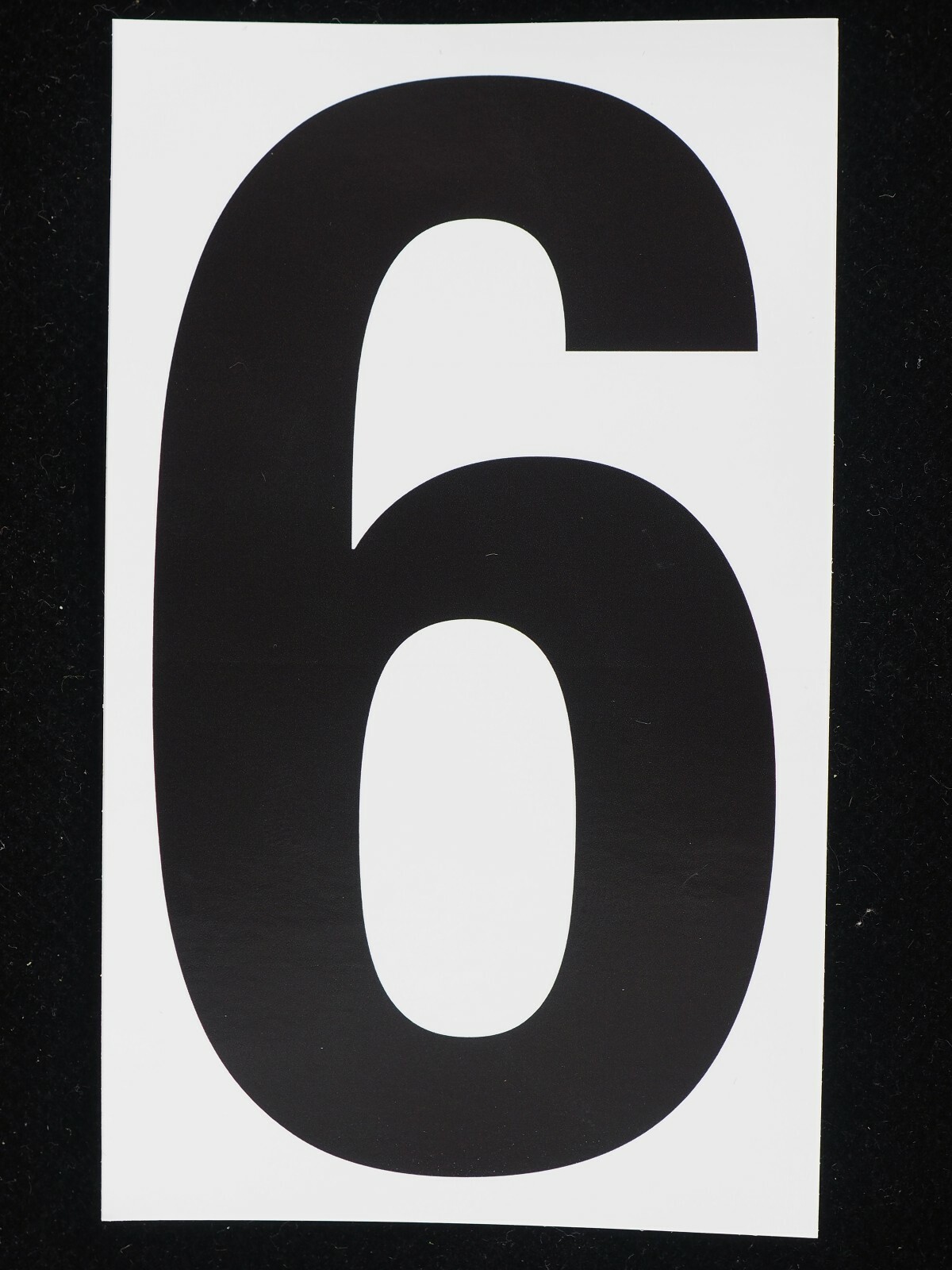 100 – 5" Vinyl Adhesive Numbers Black & White Indoor Outdoor Commercial MADE USA