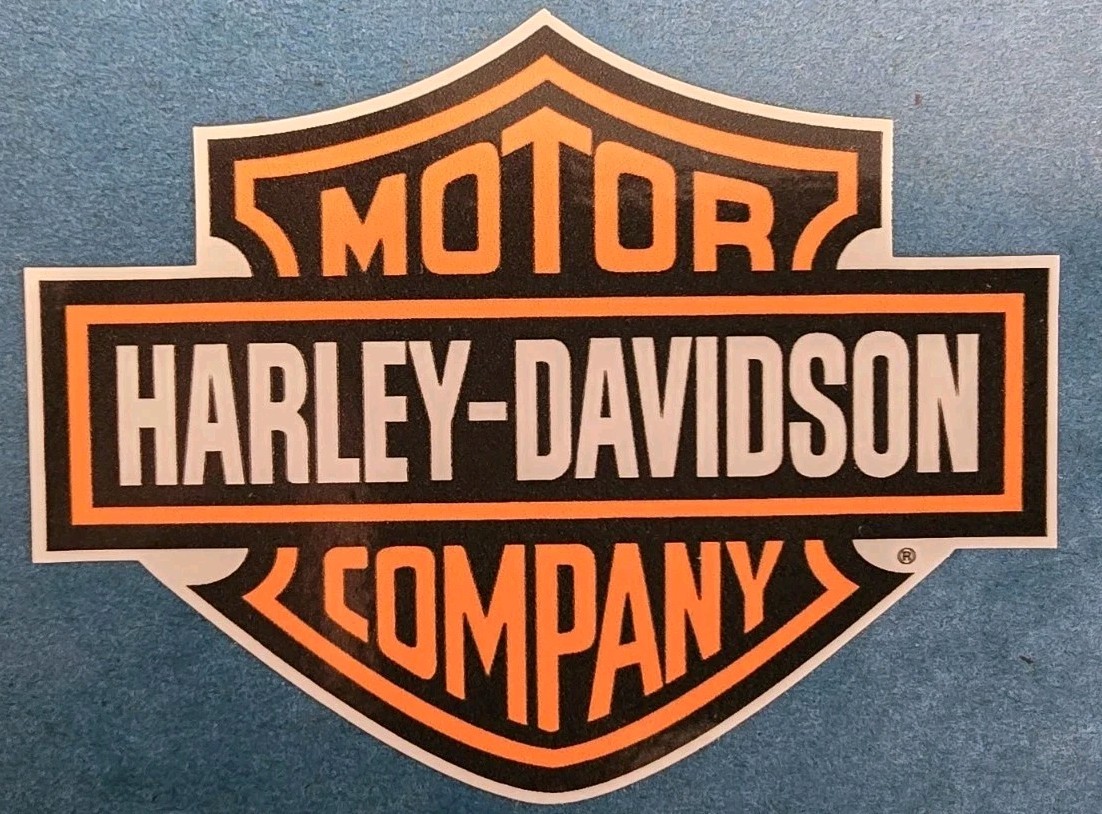 2x Harley Davidson Logo Sticker Decal 3.5"x2.5" Made In USA