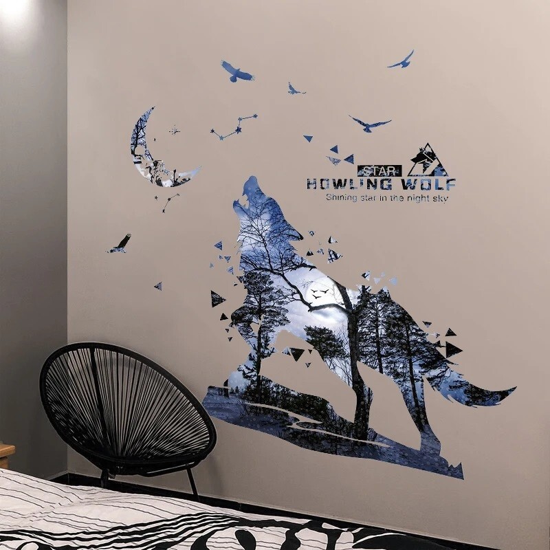 Wall Stickers Animal Birds Tree Decal Vinyl Mural Arts Kids Bedroom Home Decor