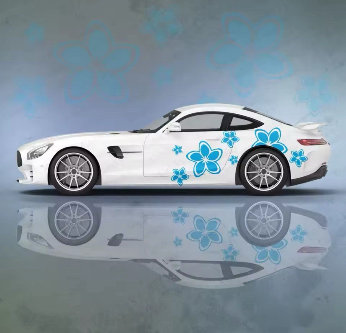 Japanese Sakura Cherry Blossom Flower Vinyl Decal Art for Cars Windows Laptops