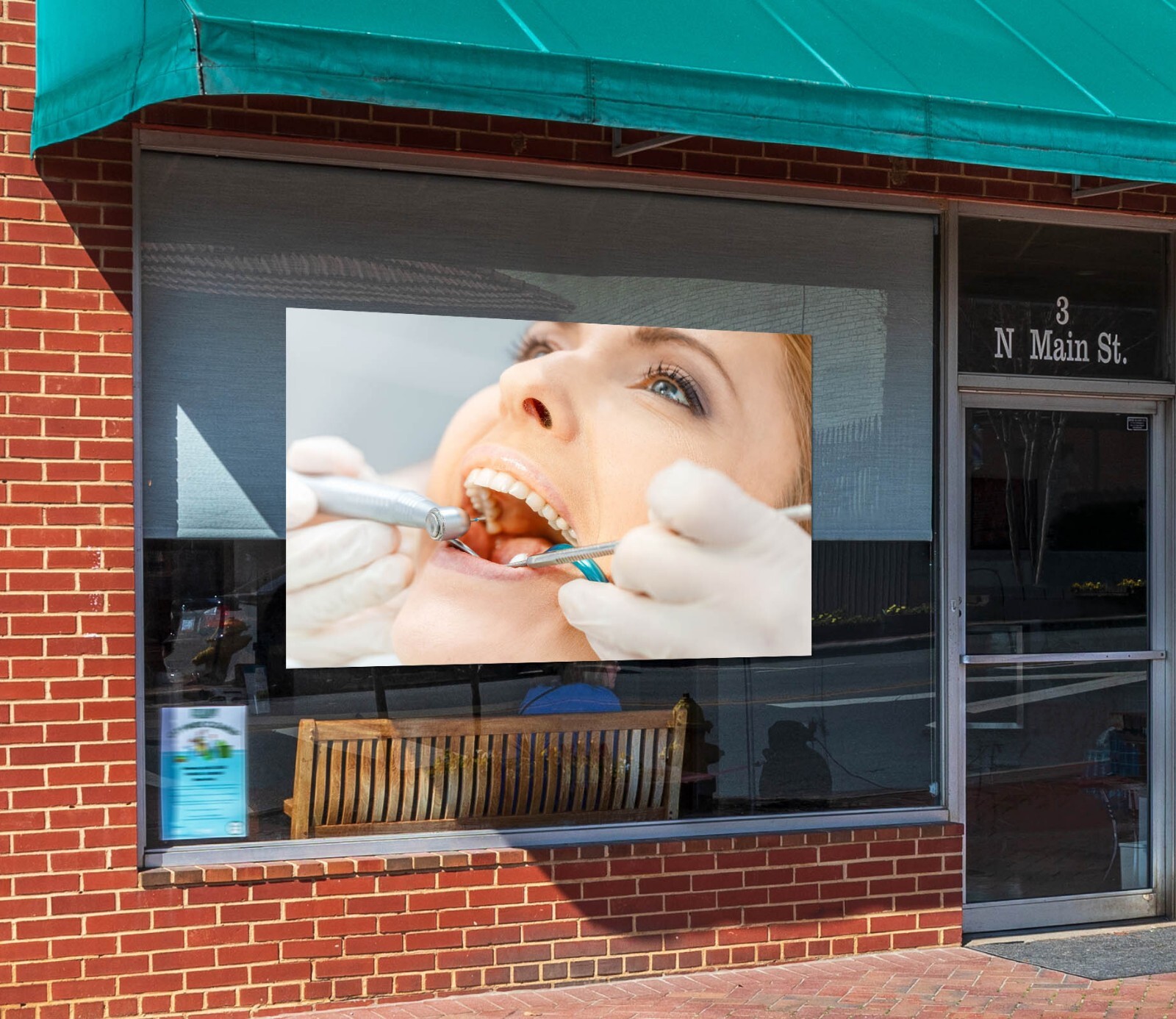 3D Dentist Clinic Dental K1361 Window Stickers Vinyl Wallpaper Wall Murals Kay
