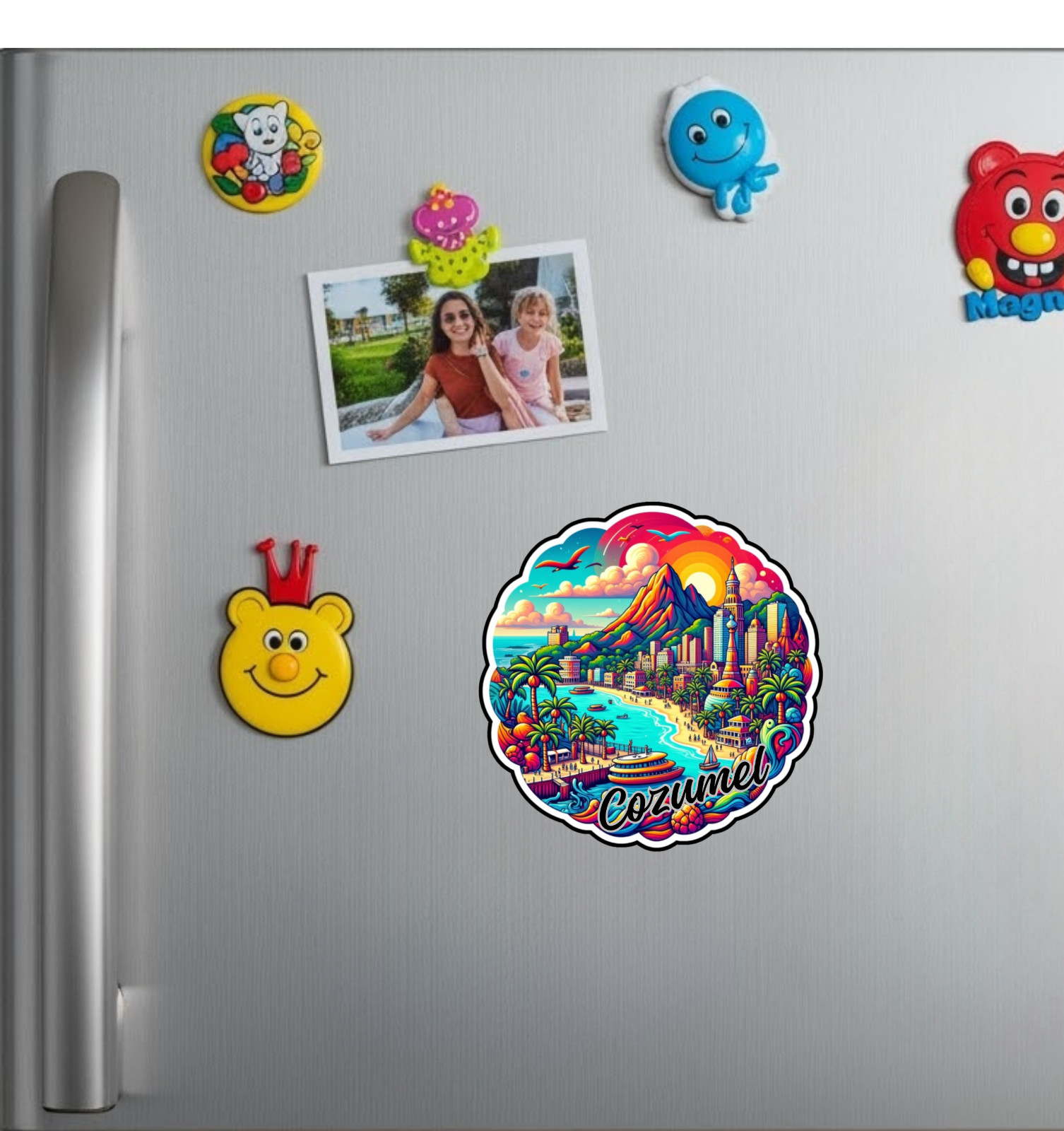 Cozumel Mexico Fridge Magnet or Laptop Sticker