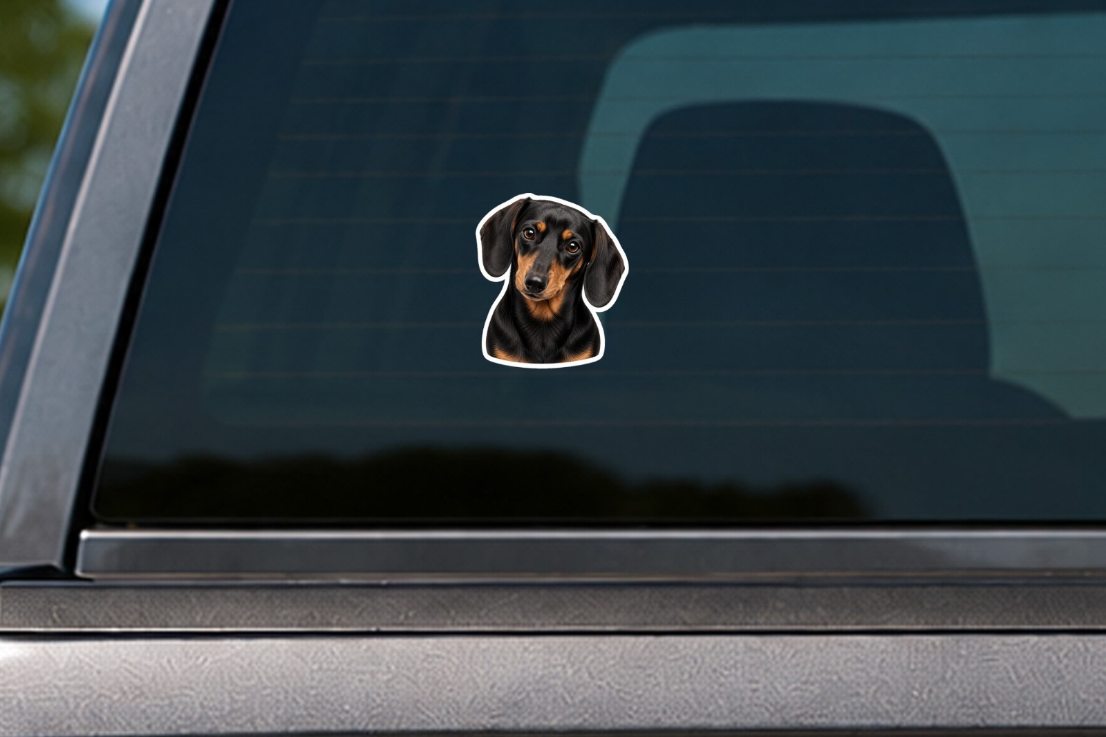 Dachshund Dog Decal Sticker Weather Resistant Car Laptop Window