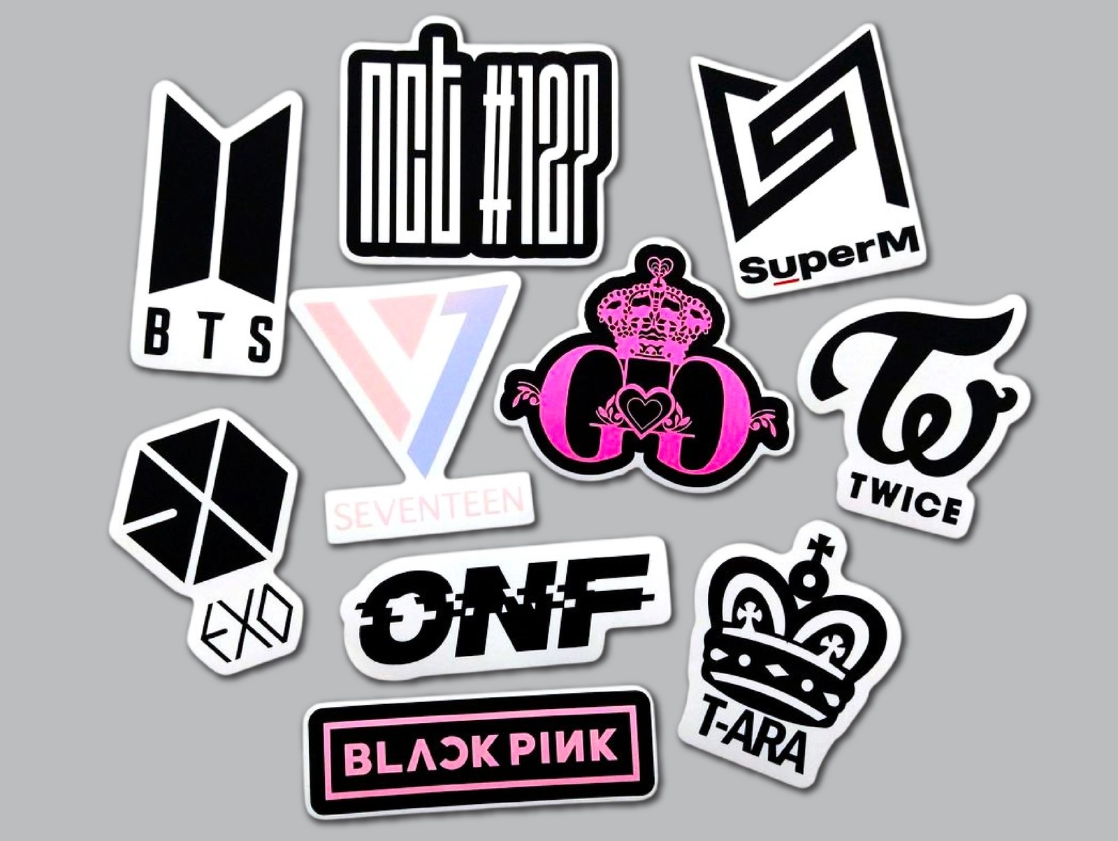 K-Pop Vinyl Sticker Lot (10 Pack) korean music star bts korea dance hip hop exo