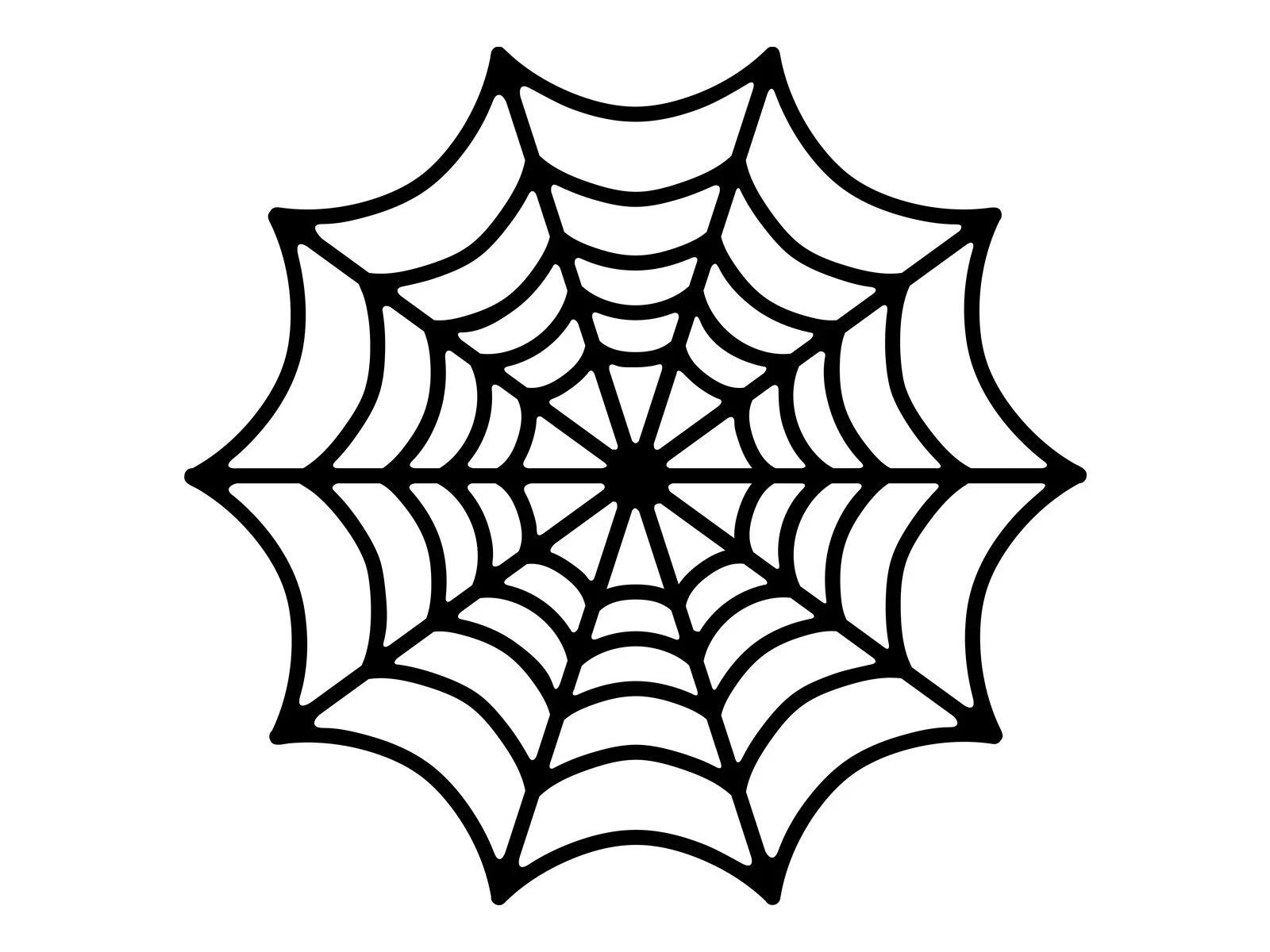 Spider Web Goth Halloween Decal Car Water Proof Bottle Sticker