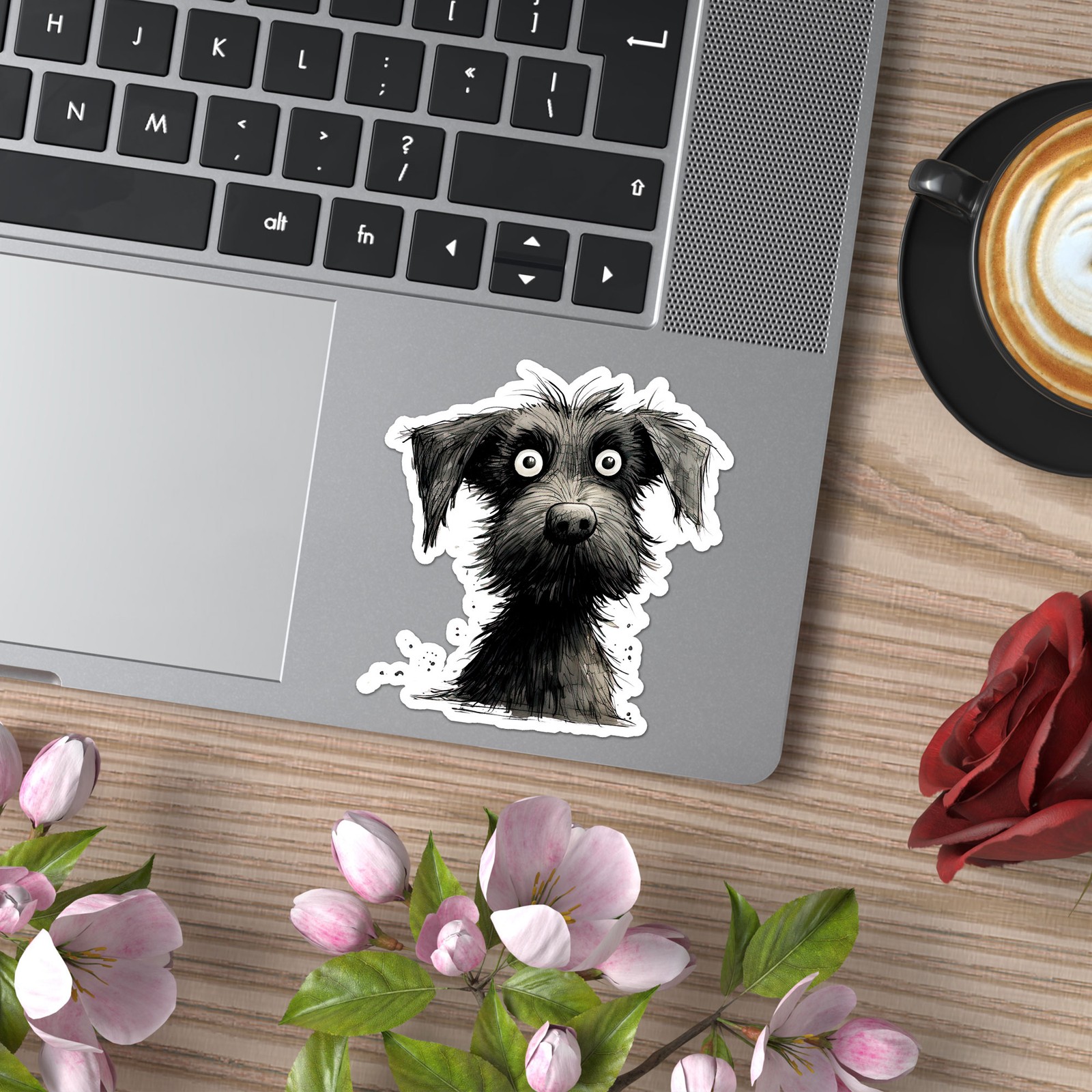 Schnauzer Terrier Dog – Vinyl Decal Sticker – Car Window Laptop – ebn11051