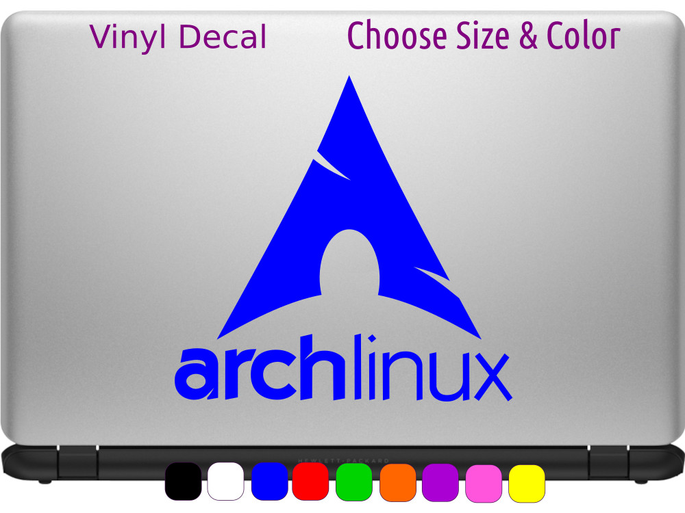 ARCH LINUX square logo Vinyl Decal Laptop Car Window Sticker CHOOSE SIZE COLOR