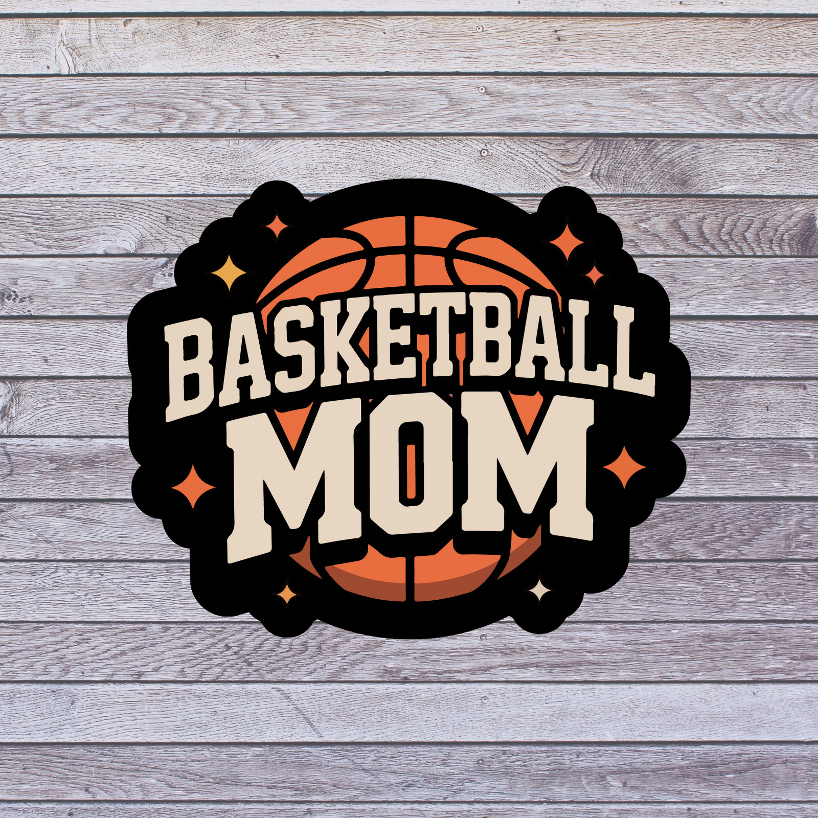 Basketball Mom Sticker Vinyl Decal Basketball Mom Sports Pride Design