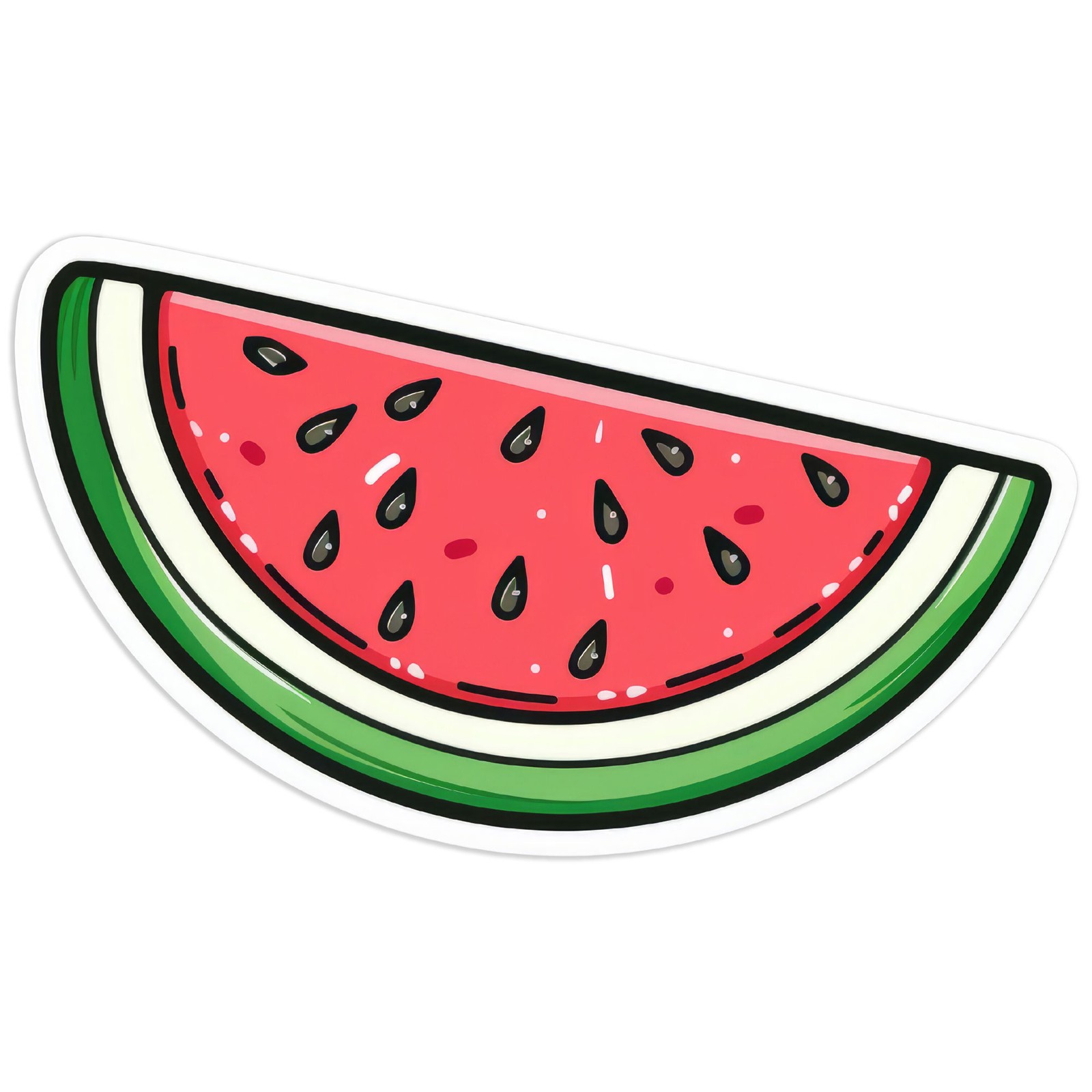 Watermelon Summer Slice – Vinyl Decal Sticker – Car Window Laptop – #1606