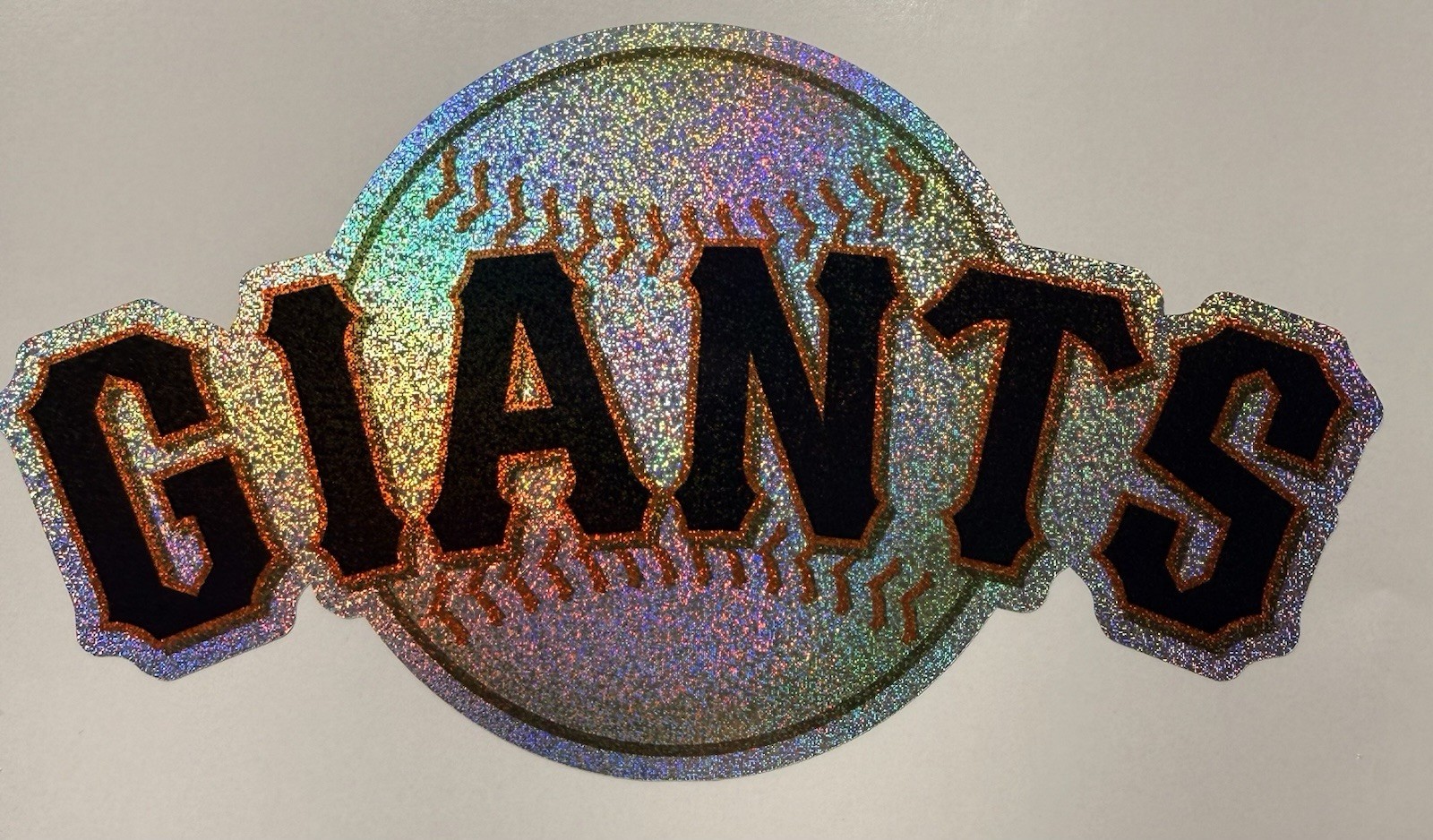 San Francisco Giants Holographic Tiny Sparkle Vinyl Decal