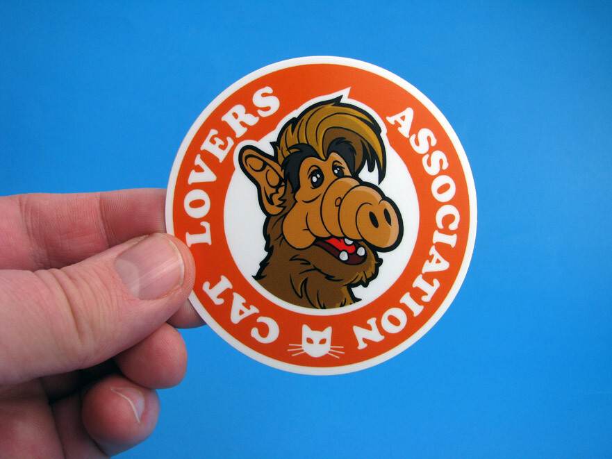 ALF Vinyl Sticker Set – 80s TV Decals for Skateboard Laptop Car Water Bottle