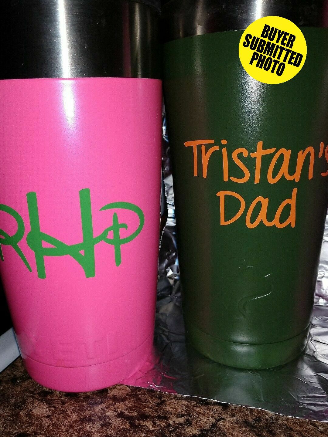 Custom Personalized Vinyl Text Decal Sticker for Car Truck Boat Wall Tumbler