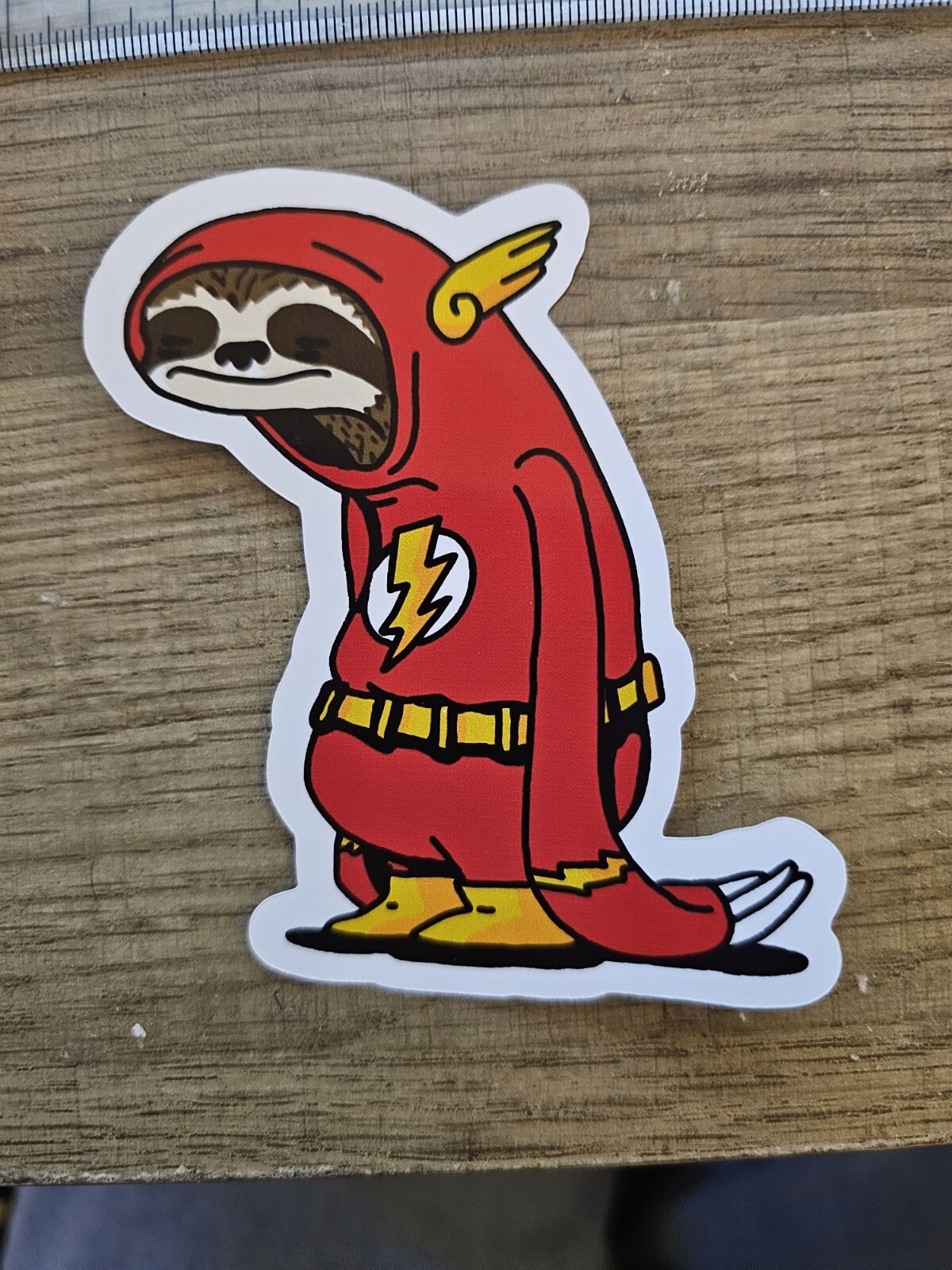 Sloth Flash Dc Comics Fast Slow Funny Sticker Water Resistant Decal