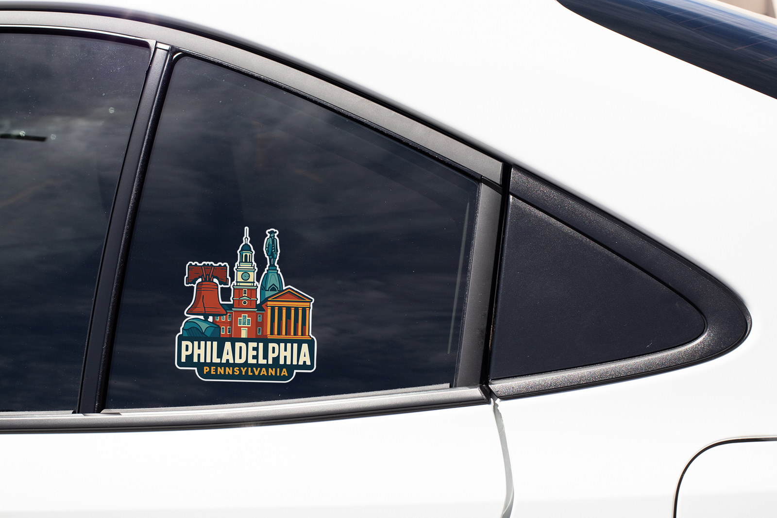 Philadelphia Sticker Decal Vinyl Die-Cut City Skyline Landmark Design