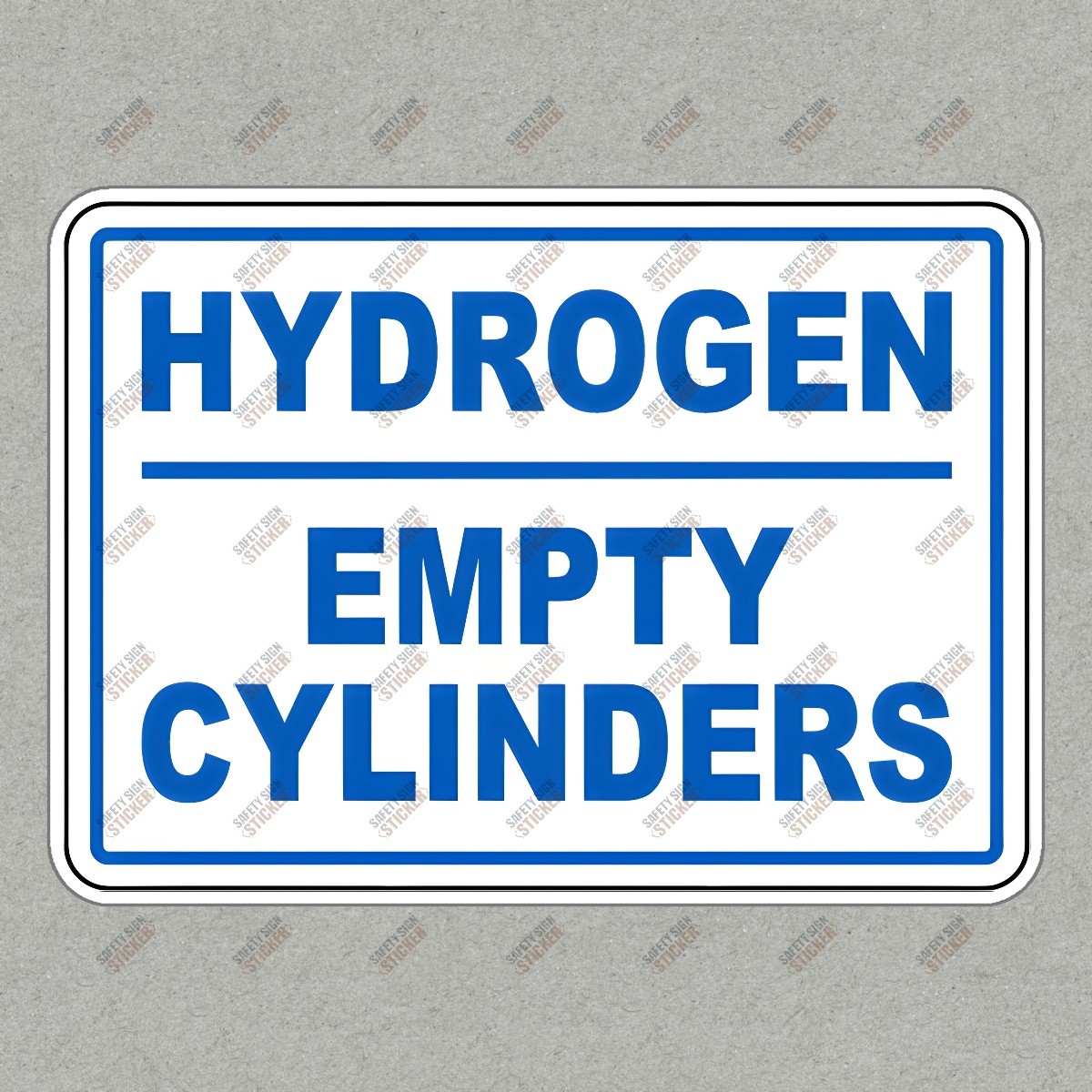 Hydrogen Empty Cylinders Safety Sign Sticker OSHA Compliant Workplace #430053