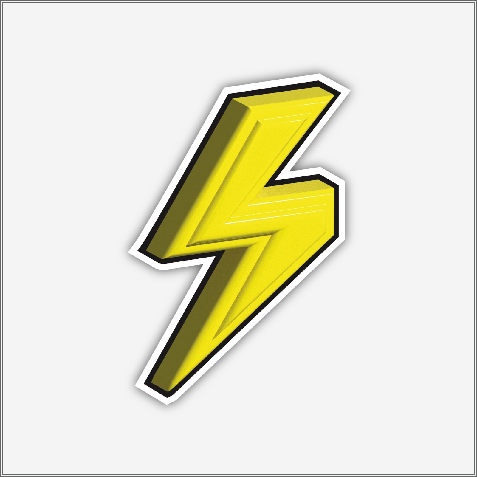 Thunderbolt Vinyl Sticker Lightning Bolt Decal Waterproof Durable Laptop Car
