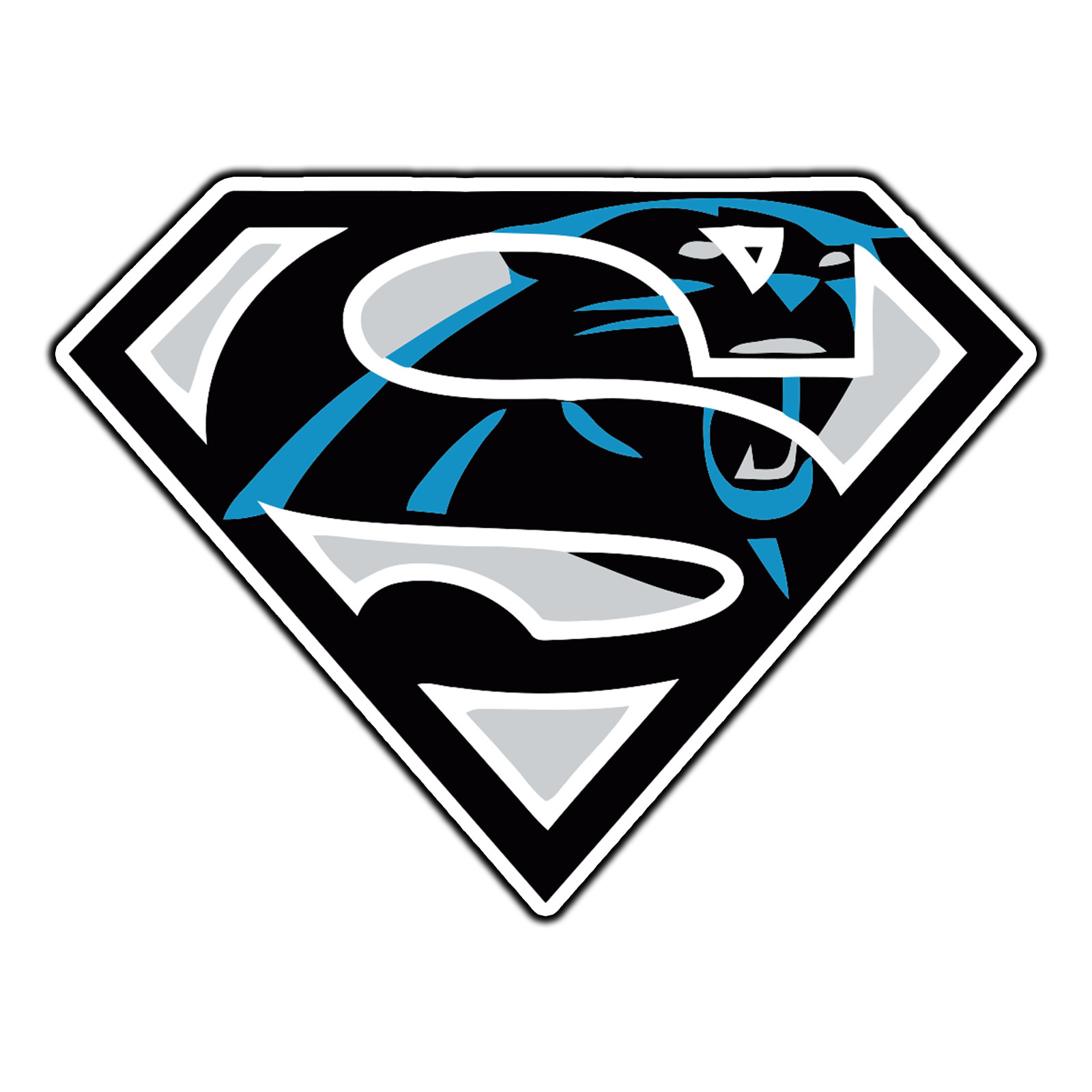 Carolina Panthers Super Logo #11 Football Sticker Waterproof Vinyl Decal Die-Cut