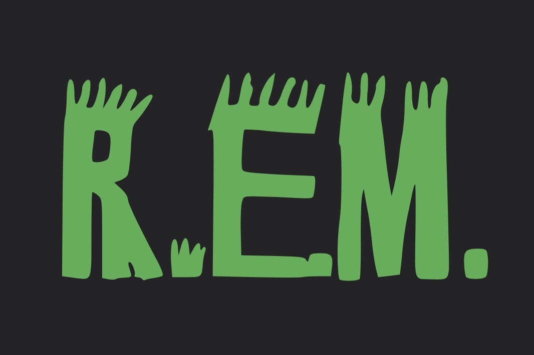 REM Rock Band Die Cut Vinyl Decal Laptop Car Window. Many Colors And Sizes