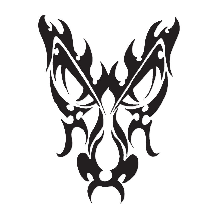 Dragon Head Tribal – Vinyl Decal Sticker – Multiple Color & Sizes – ebn221