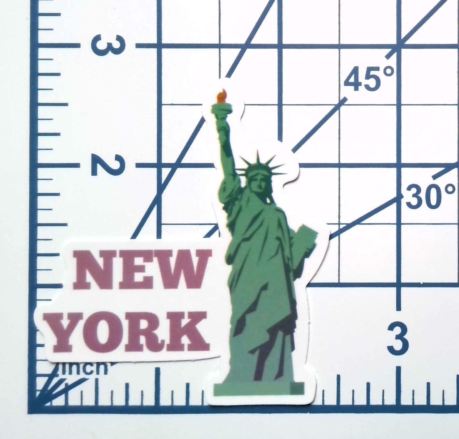New York City Vinyl Sticker Statue of Liberty Pink NYC Souvenir Laptop Decal