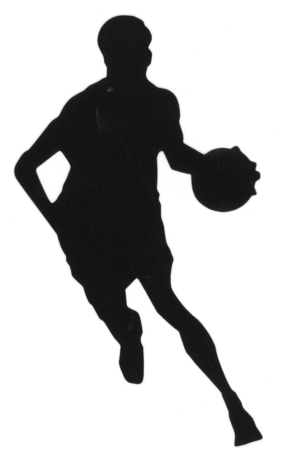 Sports Silhouette 6" Baseball Basketball Soccer Football Stars Black Vinyl B5-B