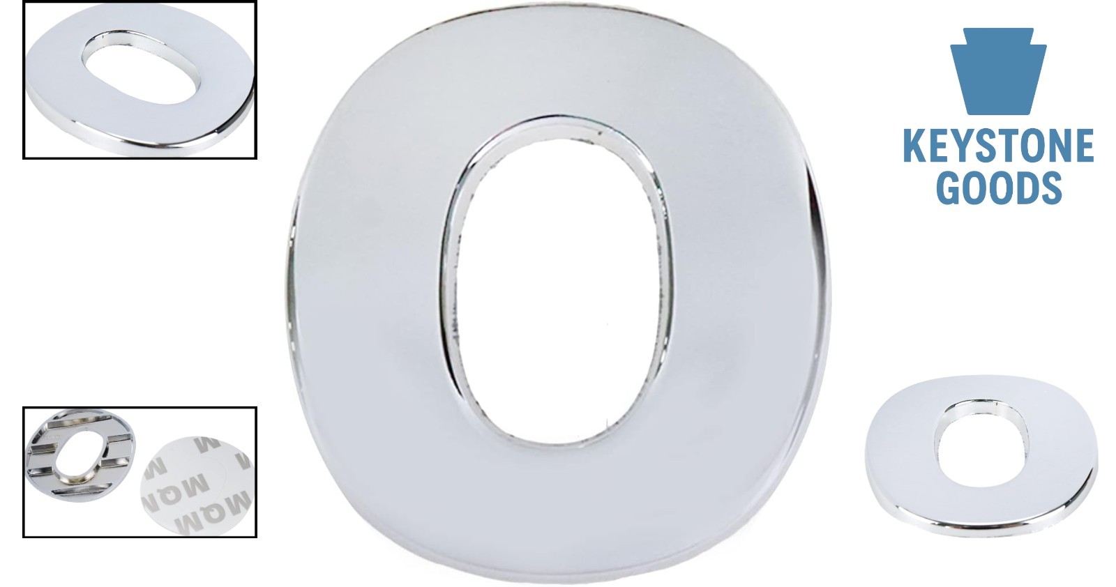 Chrome 3D Car Emblem Letter C Zinc Alloy Badge for Vehicles