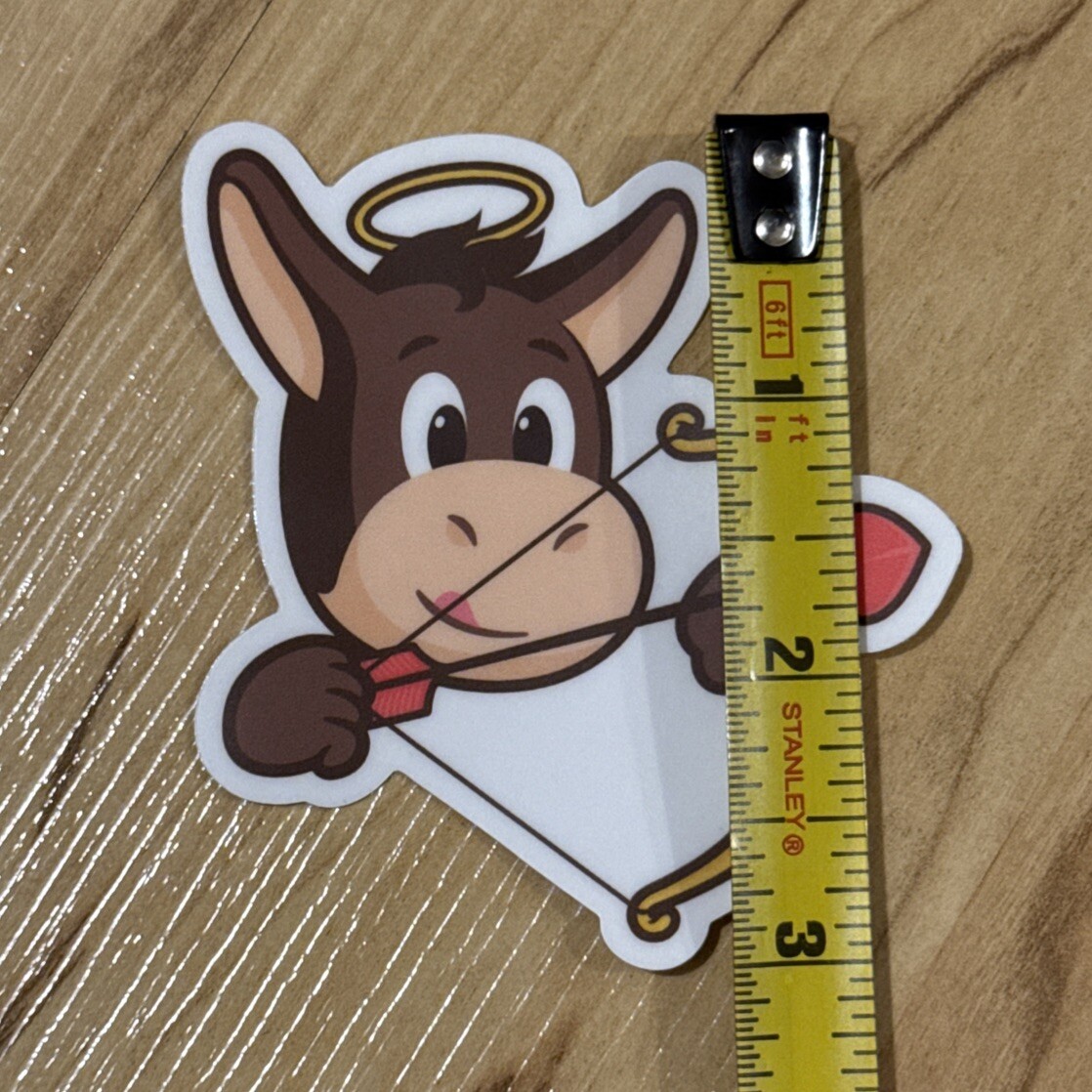 3” STICKERMULE CUPID VALENTINES DAY BOW ARROW LOGO DIECUT DECAL STICKER KICK ASS