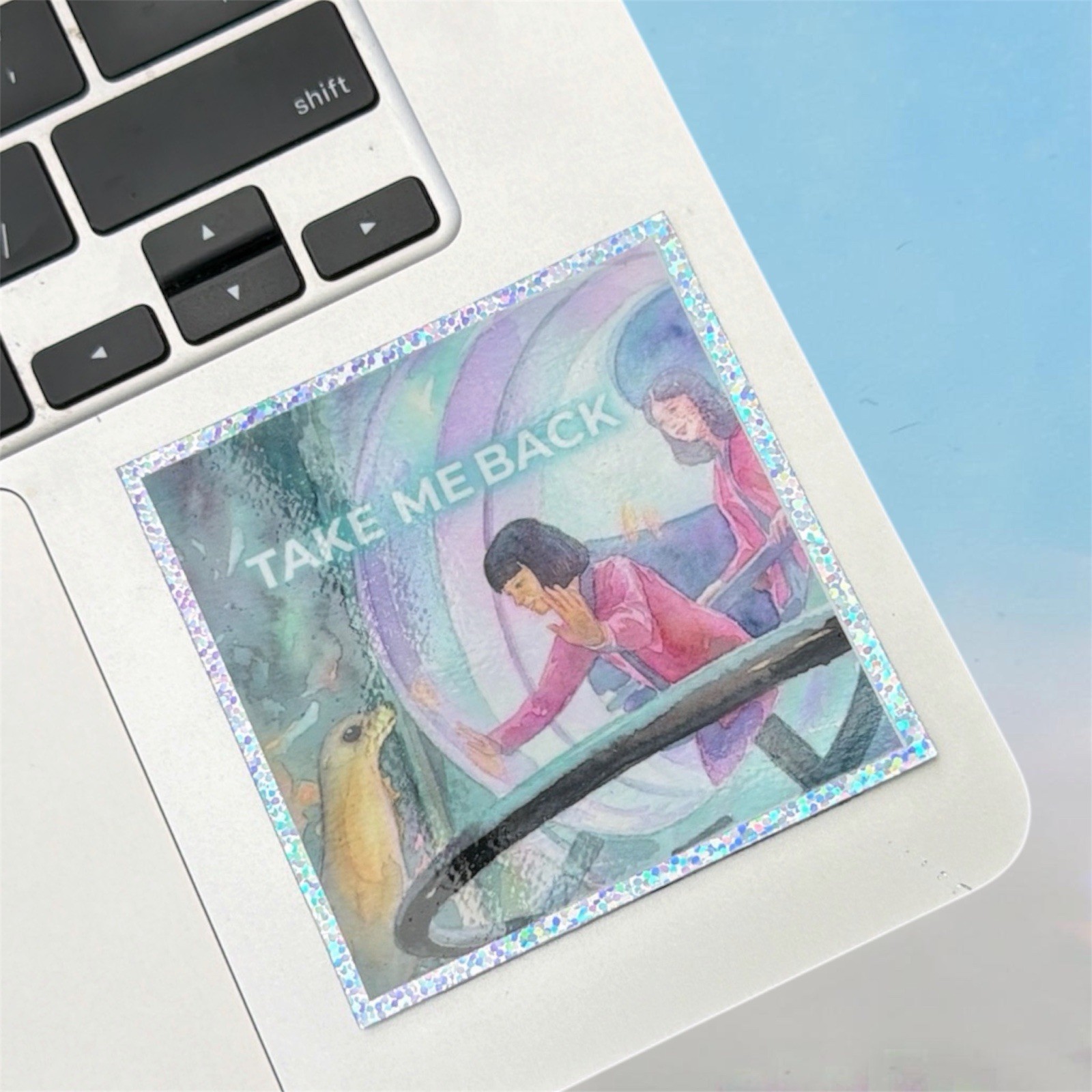 3×3 Epcot Horizons 3×3 Holographic Sticker Club Homemade FAST SHIP FREE SHIP
