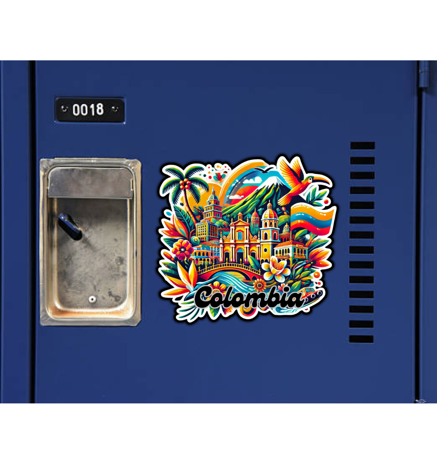 Colombia Fridge Magnet or Laptop Sticker
