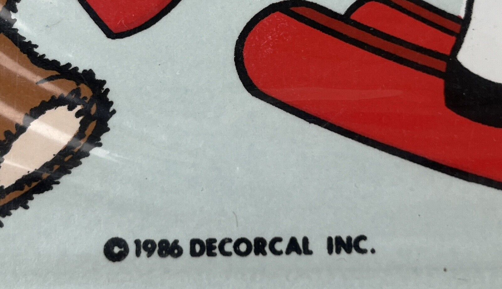Vtg 1986 Decorcal Handpainted Decals Lot 2 Identical Sheets Teddy Bears at Play