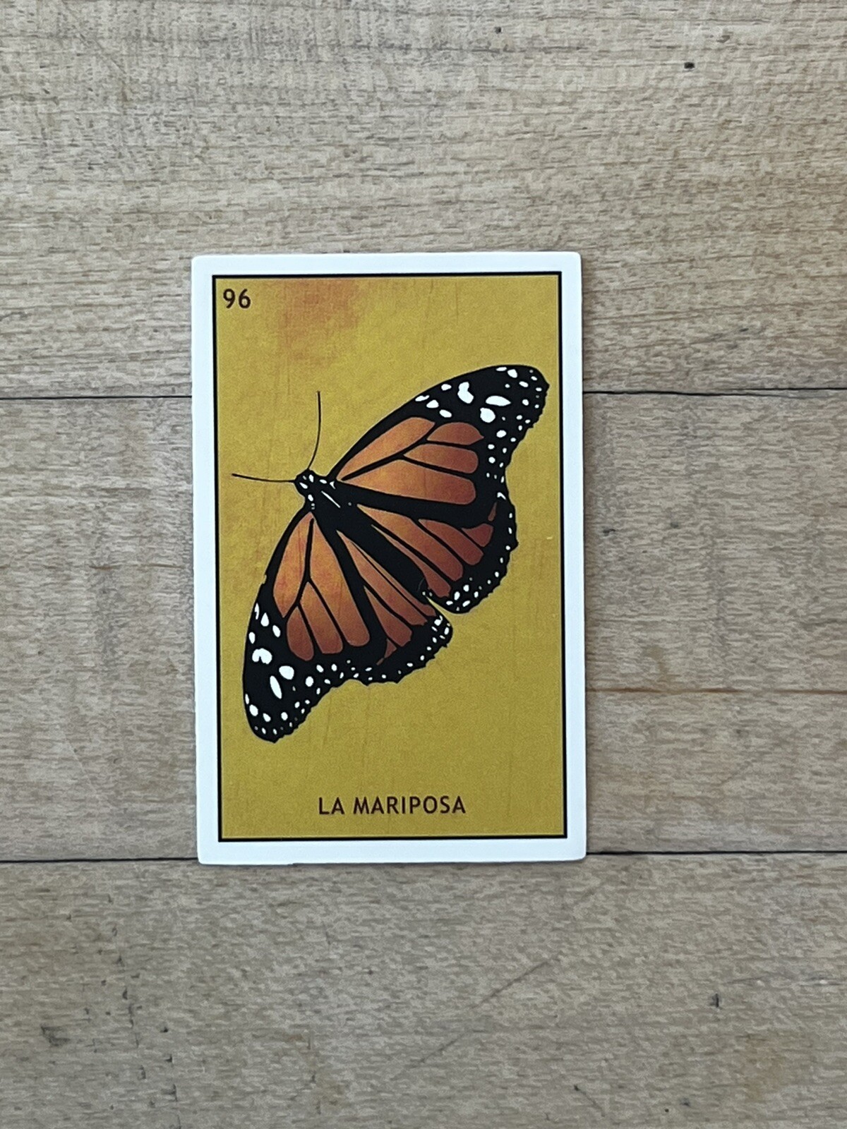 Butterfly Tarot Card Sticker 2 1/2 Inches By 1 1/2 Inches