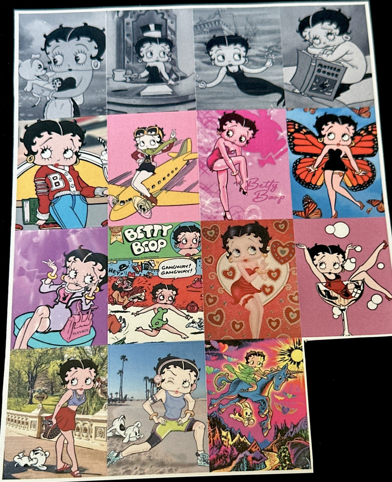 BETTY BOOP STICKERS✨💋🐶📕✈️👠🦋🩷🛍️🦄✨6 1/2” X 5”✨SEXY & CUTE✨AWESOME✨❤️💜💫