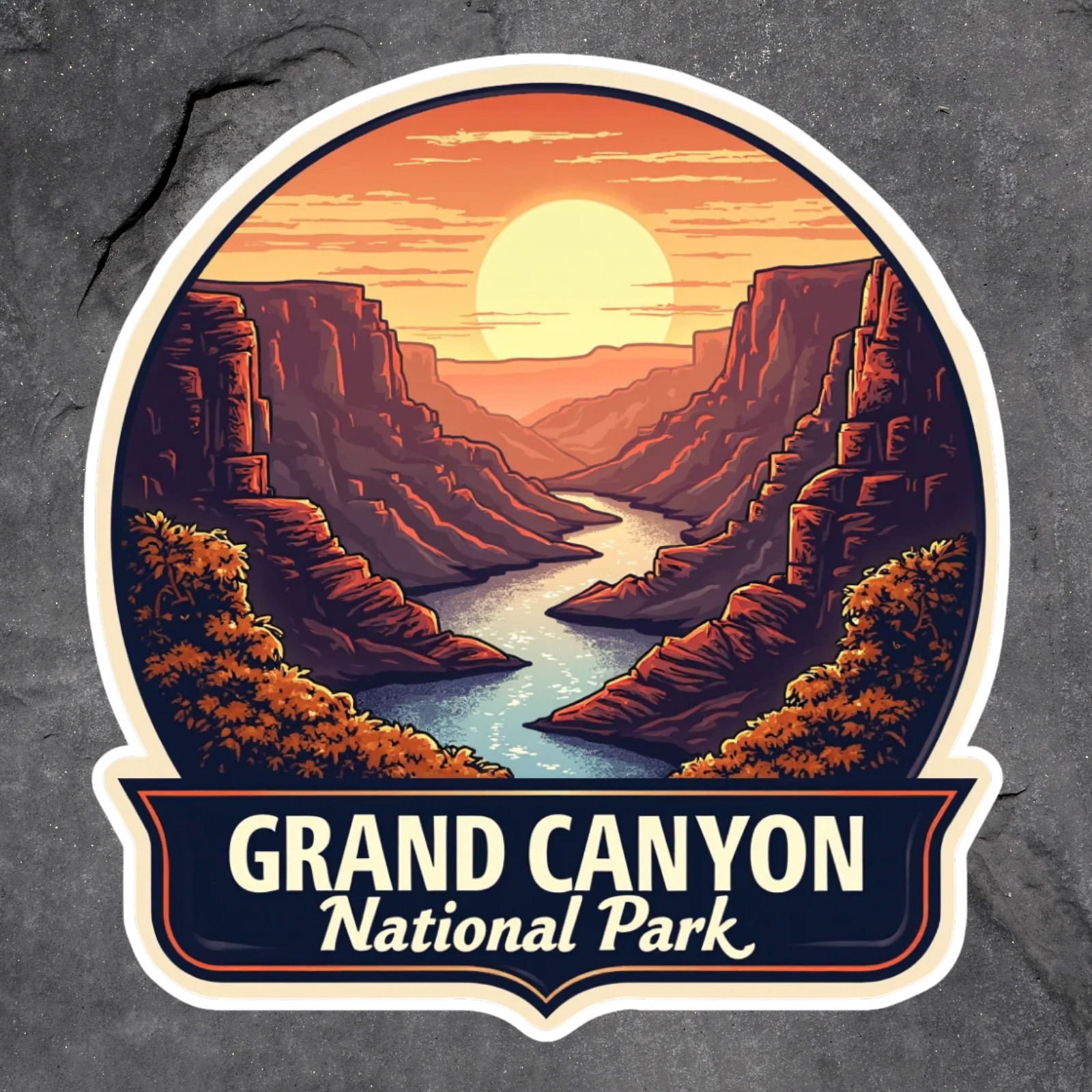 Grand canyon national park sticker vinyl decal vacation camping window laptop