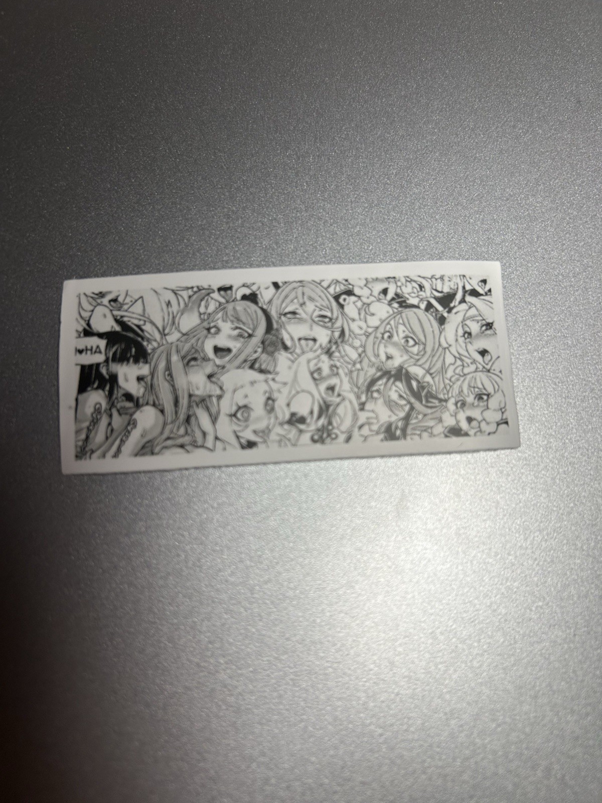 black and white waifu lewd stickers
