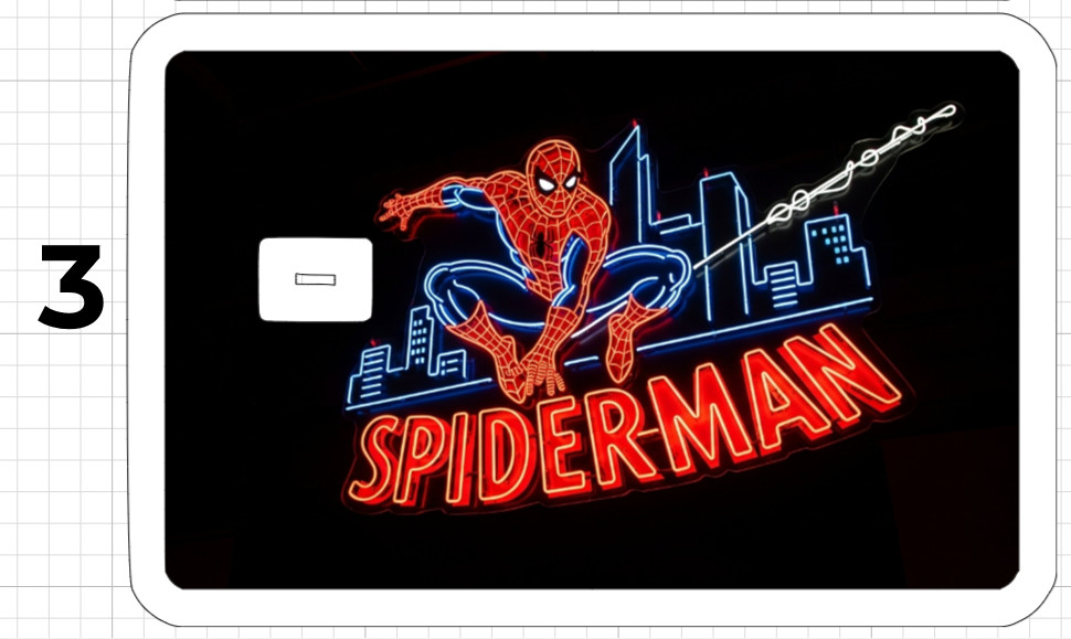 Spider-man Wolverine Deadpool Credit Debit ATM Card Skin Sticker Marvel Neon