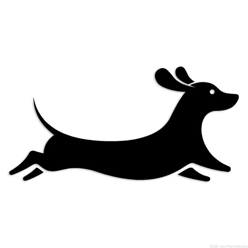 Dachshund Dog Weiner Dog – Decal Sticker – Multiple Colors & Sizes – ebn6573