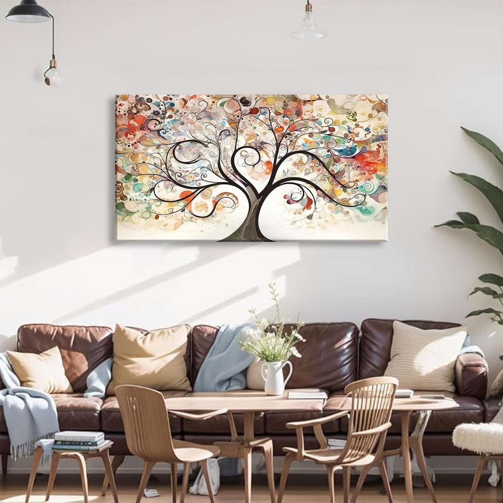 Tree of Life Canvas Wall Art Abstract plant picture Natural Scenery Poster Pr…